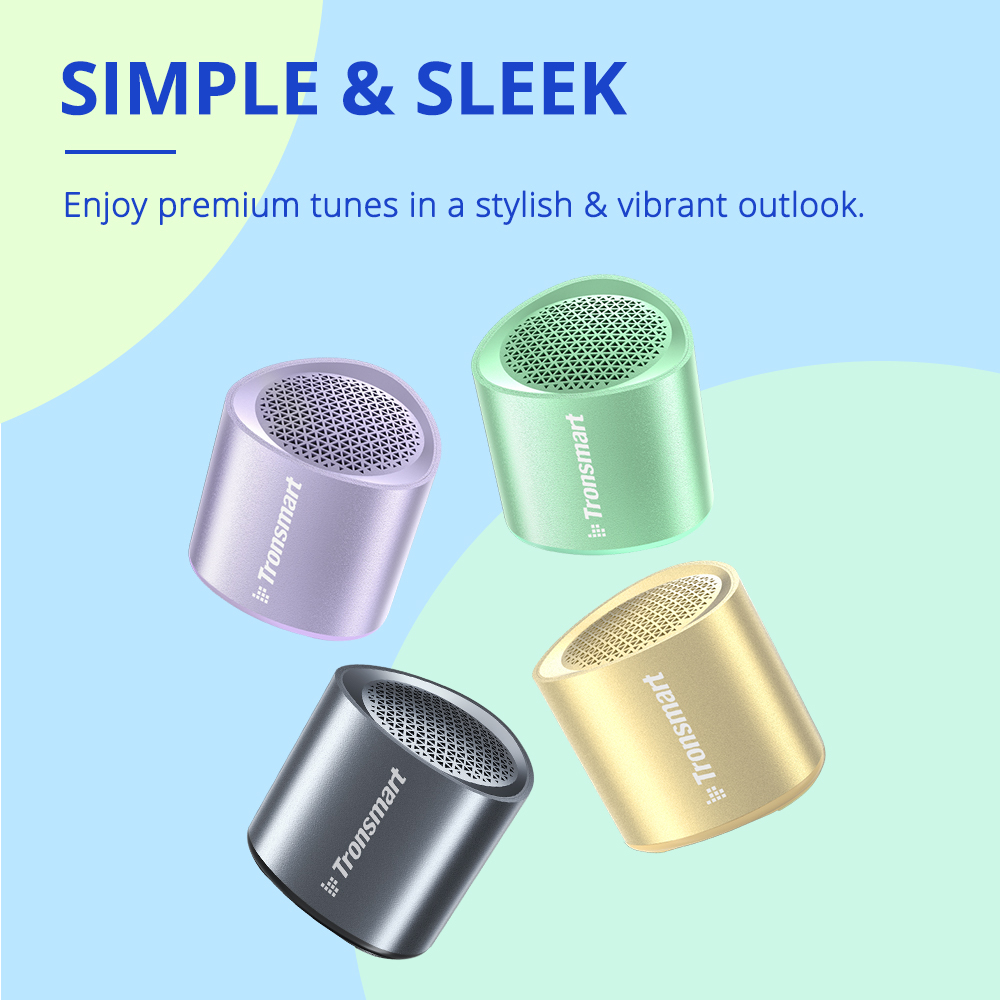 Loa Bluetooth 5.3 Mini Di Động Tronsmart Nimo IPX7 - Đa Sắc 4 Màu - Stereo Pairing 2 Loa - Chính Hãng - BH 12 Tháng