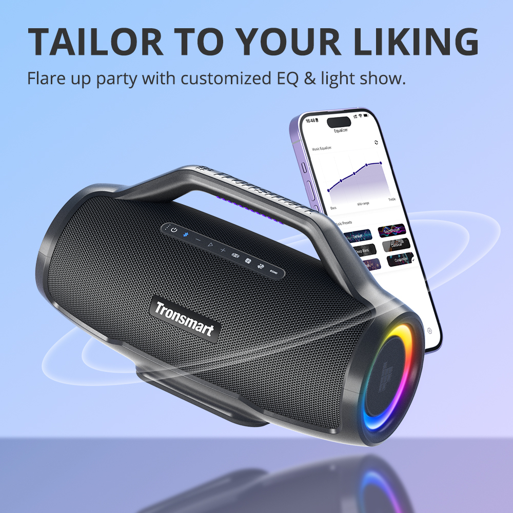 Loa Di Động Bluetooth 5.3 Tronsmart Bang Max EU 130W - Chống Nước IPX6 - Âm Thanh 3 Chiều - Chính Hãng - BH 12 Tháng