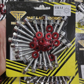 (Sale) Bộ ốc lốc máy tặng long đền đỏ các dòng xe máy