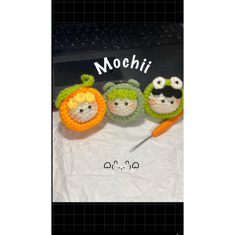 Móc Khoá Mochi Móc Len Siêu Cute