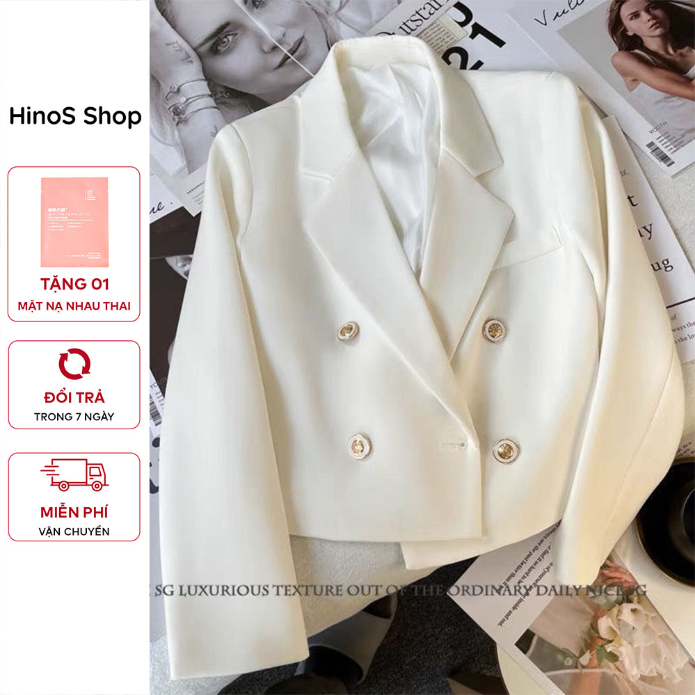 [🌼FREESHIP🌼KÈM ẢNH THẬT] Áo Blazer 4 Màu Dạng Ngắn 2 Lớp Hot phong cách Hàn Quốc T - A010 | BigBuy360 - bigbuy360.vn