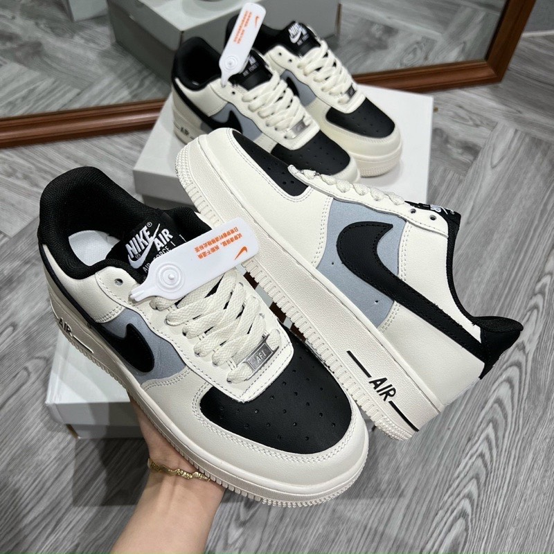 Giày Nike_Air Force 1 Mũi Đen Hàng Đẹp,Giày AF1 White Black Hot Trend 2023 Bản Cao Cấp Full Box Bill