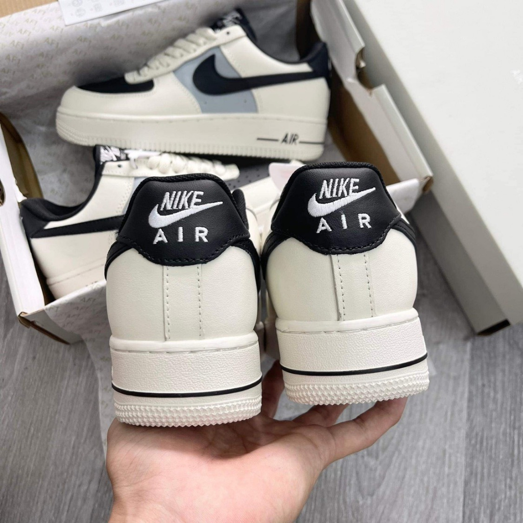 Giày Nike_Air Force 1 Mũi Đen Hàng Đẹp,Giày AF1 White Black Hot Trend 2023 Bản Cao Cấp Full Box Bill