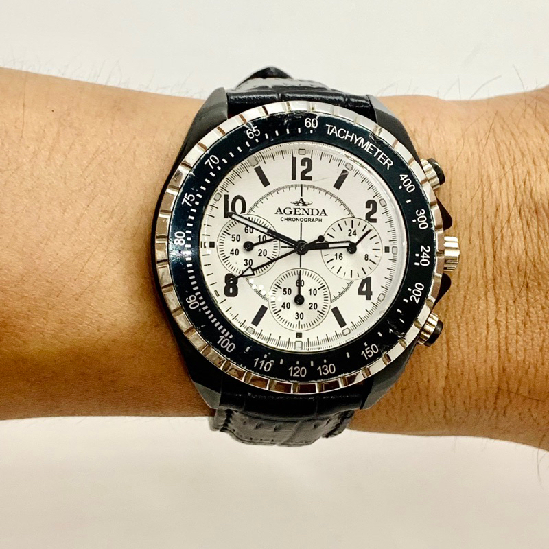 Đồng hồ 6 kim nam hiệu AGENDA chronograph siêu đẹp - Nhật Bản