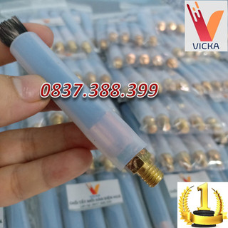 Chổi tẩy mối hàn Inox điện hóa Ren Đồng M6)
