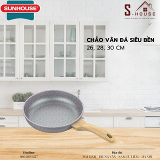 Chảo đúc siêu bền vân đá Sunhouse