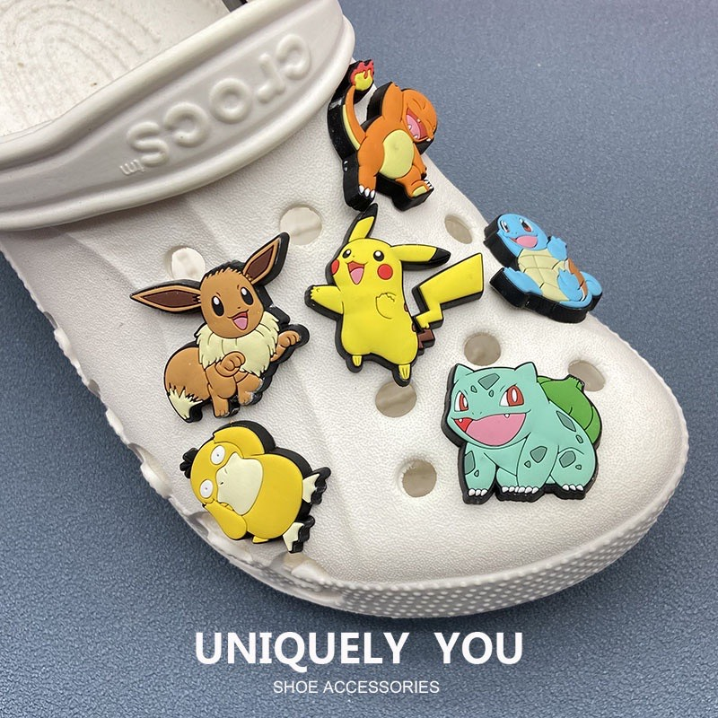 Sticker Jibbitz Crocs Chính Hãng, Hình Charm Gắn Trang Trí Giày Dép Crocs Hoạt Hình Xinh Xắn