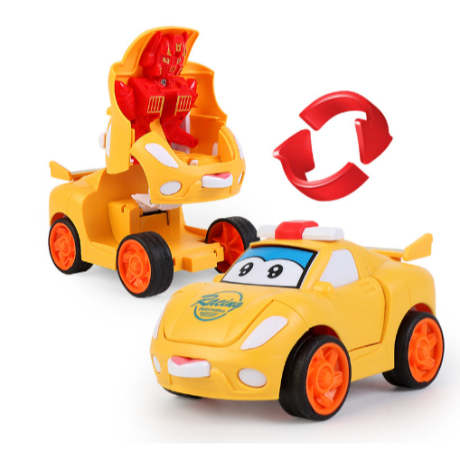 Đồ Chơi Xe Ô Tô Biến Hình Thành Robot Cho Bé Hàng Cao Cấp xoay 360 độ