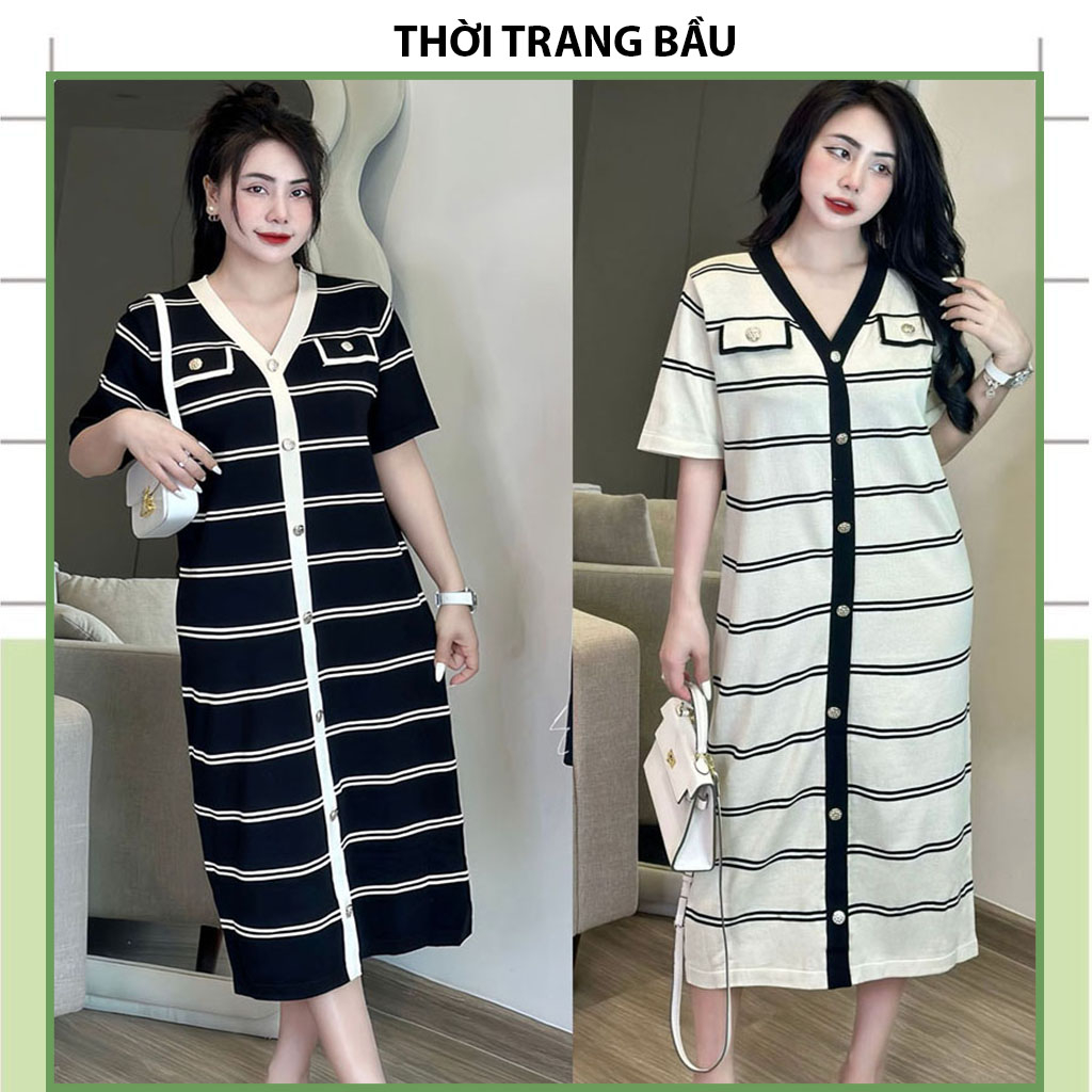 ĐẦM VÁY LEN BẦU CÔNG SỞ MÙA THU ĐÔNG-ĐẦM BẦU KẺ THIẾT KẾ THỜI TRANG DÁNG SUÔNG CỔ TIM FRESIZE BẦU VÀ SAU SINH