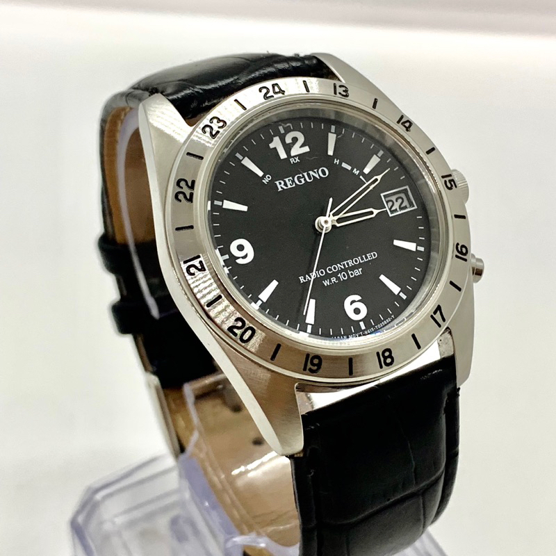 Đồng hồ pin năng lượng nam hiệu Reguno Radio Controlled - Chính hãng