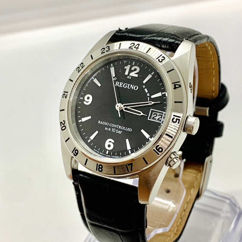 Đồng hồ pin năng lượng nam hiệu Reguno Radio Controlled - Chính hãng
