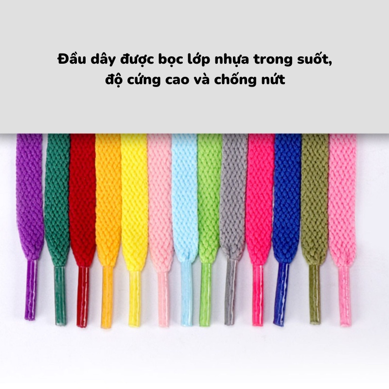 Dây giày thể thao chính hãng nhiều màu sắc, phù hợp giày bóng đá, giày thể thao 2023
