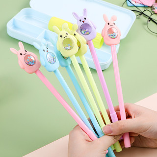 Bút gel nước, bút thỏ tai dài sequin đủ màu