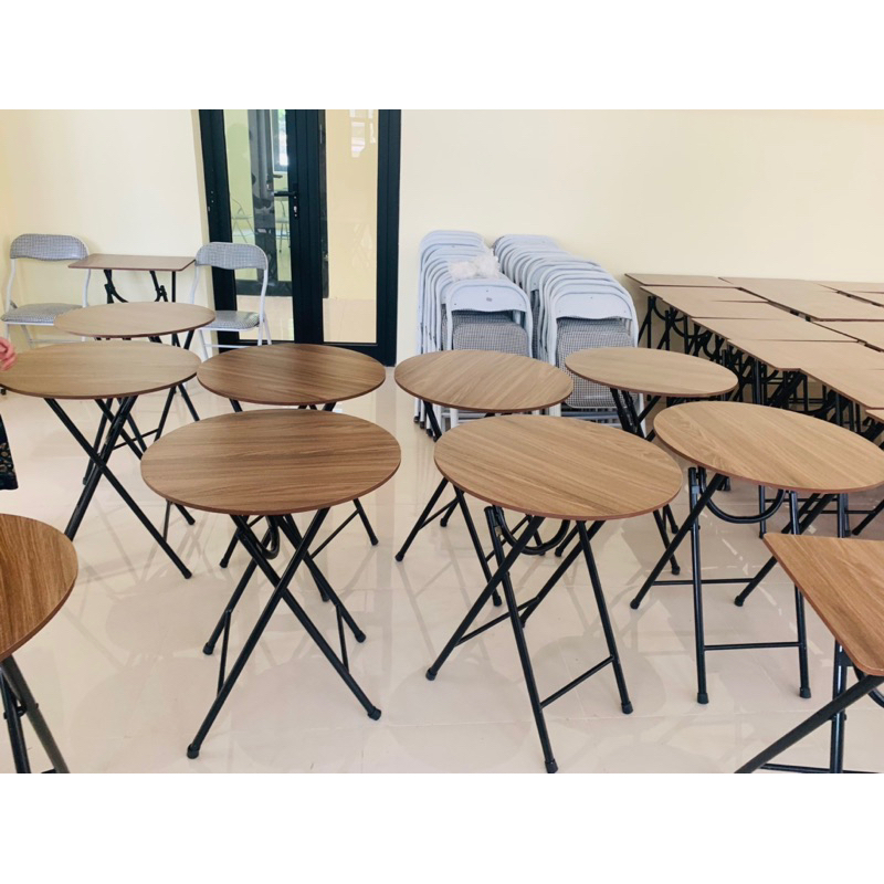 Bàn gỗ tròn đen, trắng sứ cao cấp siêu đẹp cao 73 cm freeship 20k