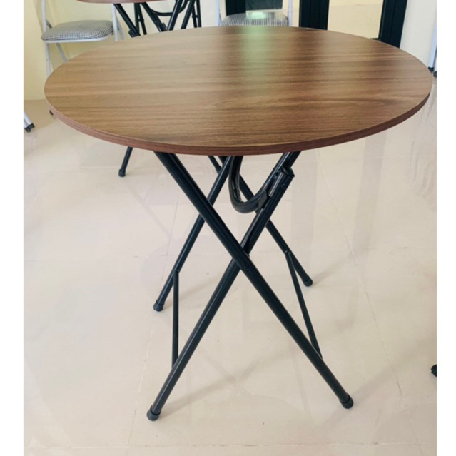 Bàn gỗ tròn đen, trắng sứ cao cấp siêu đẹp cao 73 cm freeship 20k