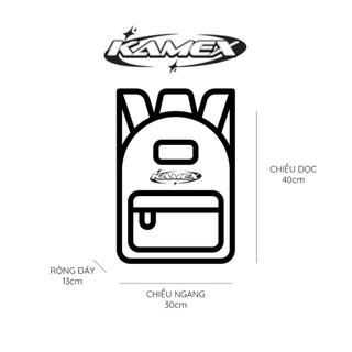 Balo Da Degrey Basic Kem + Tặng kèm tag, giấy thơm - Kamex backpack