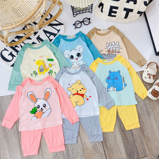 Bộ dài tay bé trai , bộ dài tay bé gái chất thun lạnh từ 4kg đến 15kg - jkids