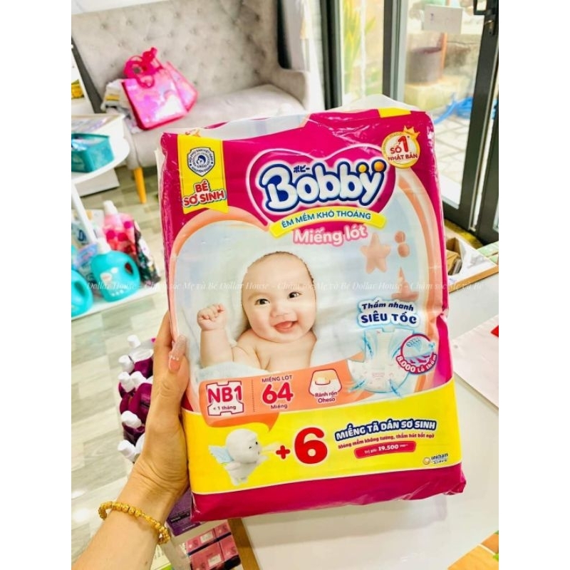MIẾNG LÓT BOBBY NB1 64/108 CỘNG MIẾNG .