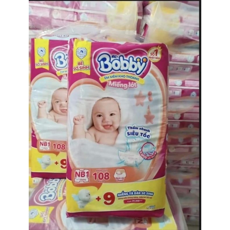 MIẾNG LÓT BOBBY NB1 64/108 CỘNG MIẾNG .