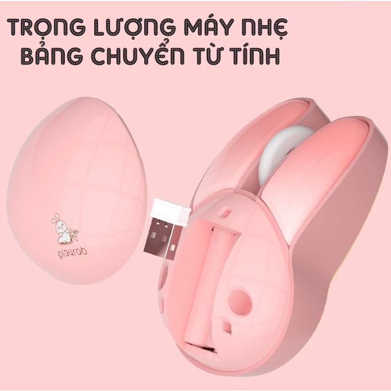 CHUỘT KHÔNG DÂY BLUETOOTH MOFII M6DM THIẾT KẾ TAI THỎ SIÊU HOT HIỆN NAY