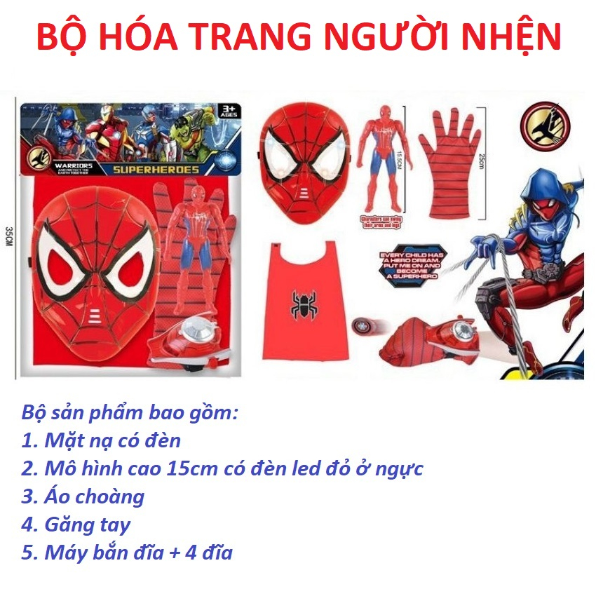 Đồ chơi siêu anh hùng siêu nhân nhện cho bé hóa thân thỏa sức ước mơ biến hình đa dạng mẫu mã lựa chọn