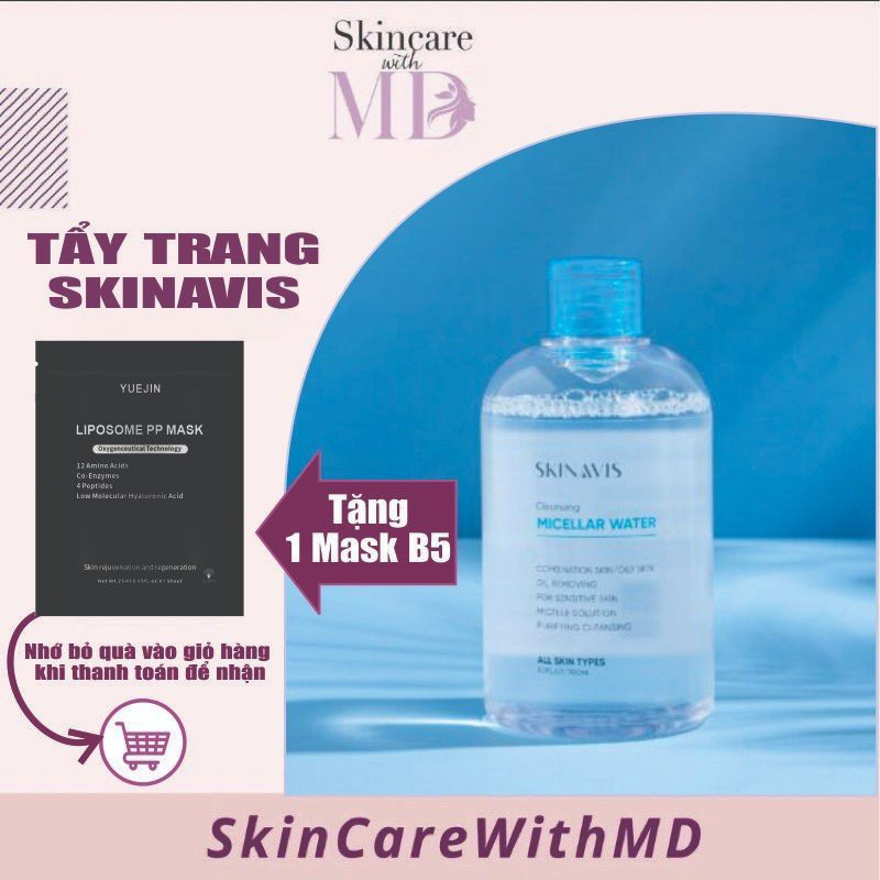 {CHÍNH HÃNG} Tẩy trang cho da Skinavis 300ml