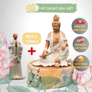 Phật bà Quan Âm Tự Tại đường nét sắc sảo, đồ thờ phong thủy