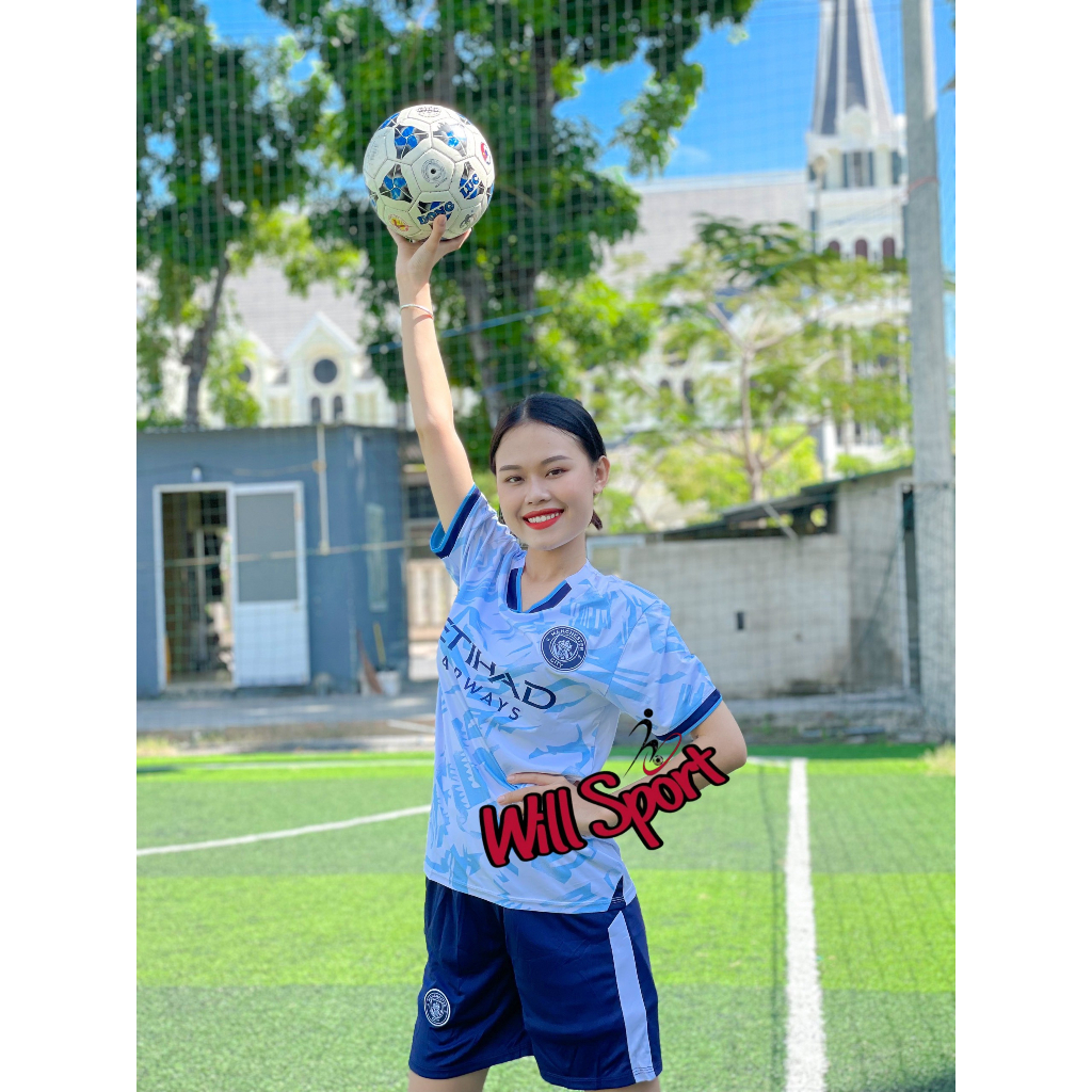 ÁO BÓNG ĐÁ TRẺ EM VÀ NGƯỜI LỚN CLB MAN CITY TRẮNG 2024 - BỘ QUẦN ÁO BÓNG ĐÁ TRẺ EM MC TRẮNG MẪU THẬT 2024