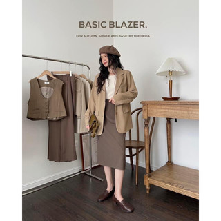 0966 ÁO BLAZER HAI CÚC DỌC NẮP TÚI