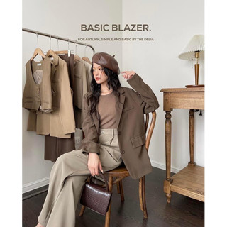 0966 ÁO BLAZER HAI CÚC DỌC NẮP TÚI