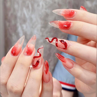 Nailbox - Móng giả thiết kế 🐍 Mẫu vẽ rắn nổi siêu hot ✨✨ Mẫu rắn nổi hottrend💥✨