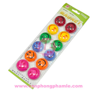 Nam châm màu trung 3 cm hình mặt cười no.6012