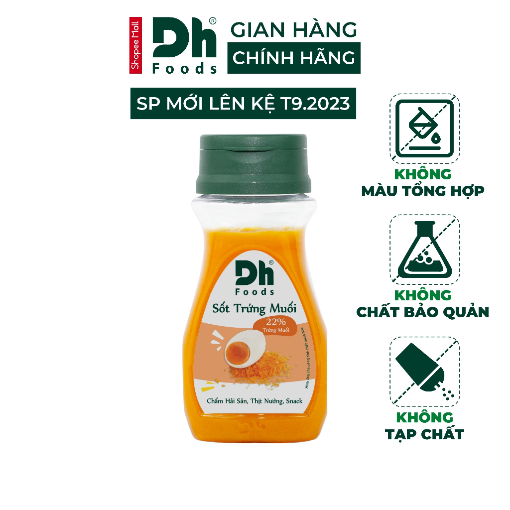 Sốt trứng muối Dh Foods gia vị chấm hải sản, thịt nướng, bánh mì, snack, khoai tây chiên, mì Ý, beefsteak lọ 100gr