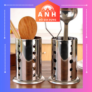 Ống đựng muỗng đũa bằng inox - Ống đũa tròn bằng inox