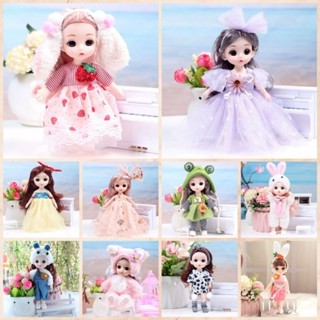 Búp bê BJD 16cm 13 khớp chuyển động, kèm đầy đủ quần áo phụ kiện