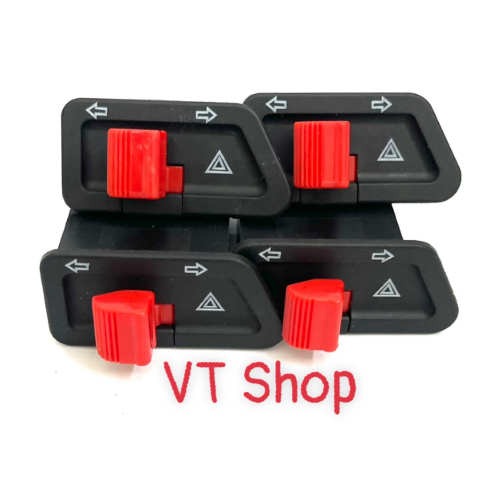 Công Tắc Hazzad Màu Đỏ Nháy 4 Xi Nhan Siêu Xịn Đèn Cảnh Báo Lắp Đặt Như Zin