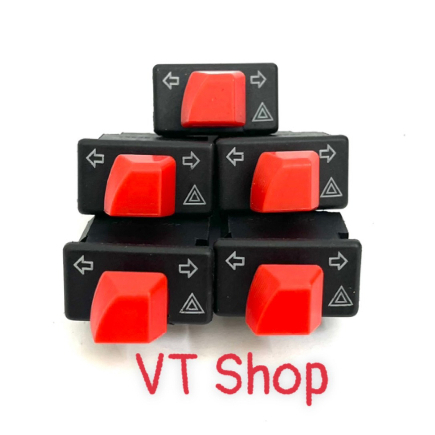 Công Tắc Hazzad Màu Đỏ Nháy 4 Xi Nhan Siêu Xịn Đèn Cảnh Báo Lắp Đặt Như Zin