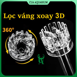Đầu lọc váng xoay 3D bằng Acrylic cho bể cá , bể thuỷ sinh