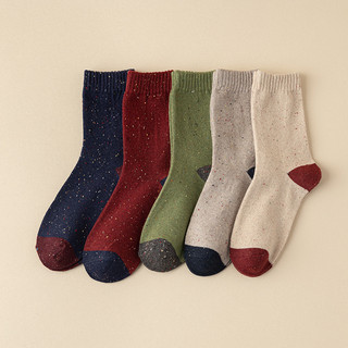 Set tất nữ cao cổ basic trơn thời trang thu đông dày dặn,giữ ấm tốt,set vớ cotton 5 màu siêu ấm phong cách hàn quốc