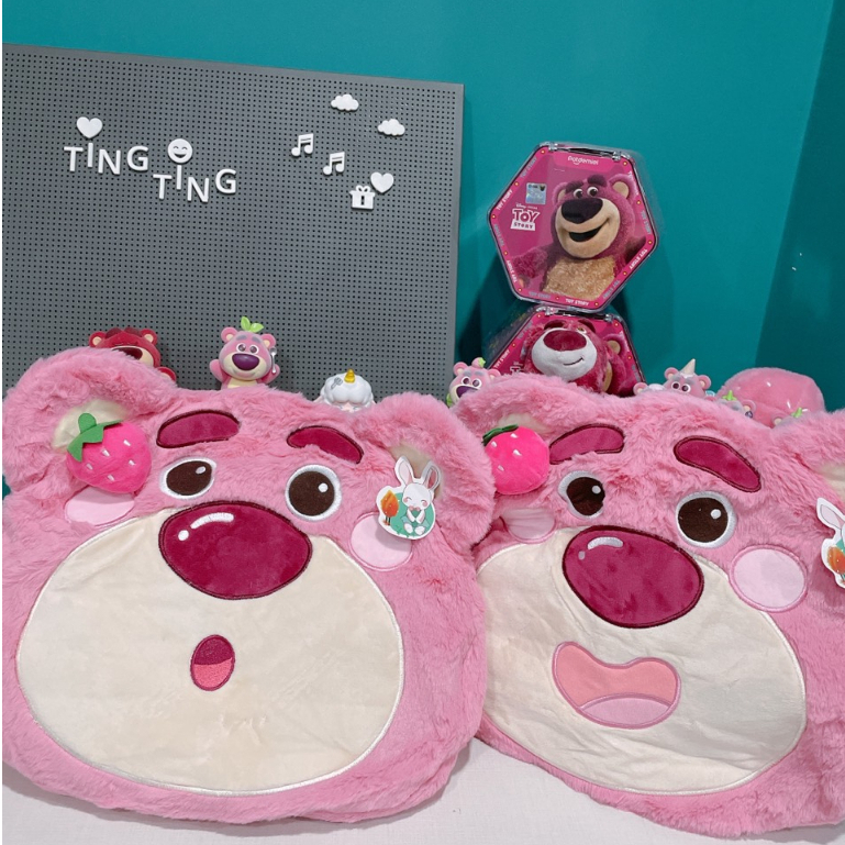 Túi xách Gấu dâu Lotso mẫu mới size lớn 38cm cute đáng yêu _ Ting Ting