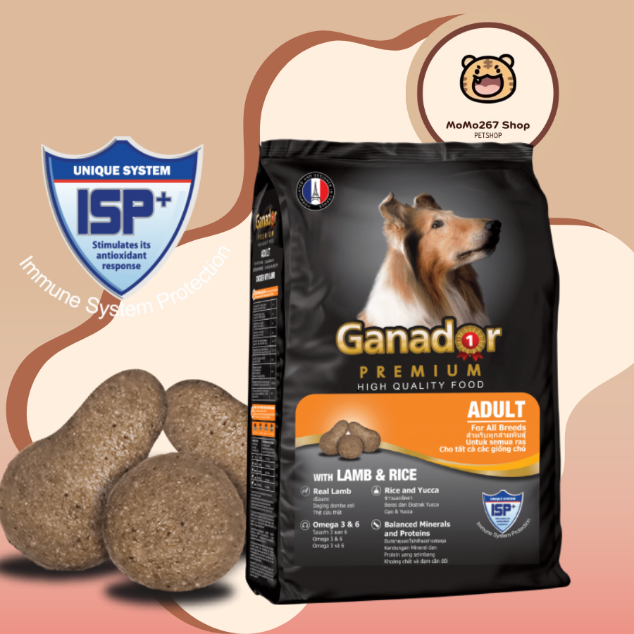 1.5kg - Thức Ăn Ganador cho chó vị cừu gạo LAMB&RICE