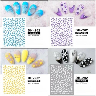 Sticker dán móng trang trí nail mẫu hoa Mai tết