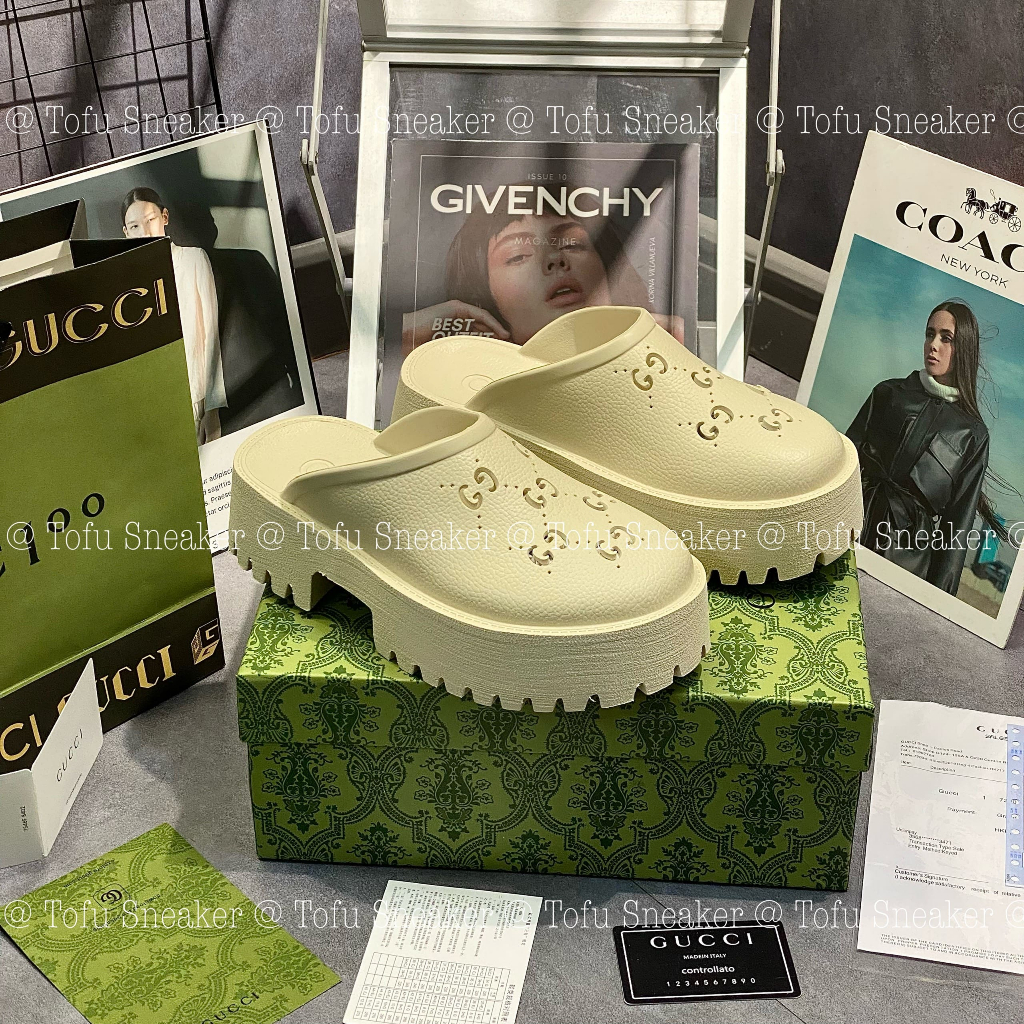 DÉP SỤC GUCCI PLATFORM PERFORATED G SANDAL