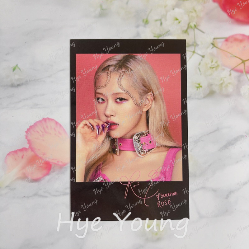 [CHÍNH HÃNG] CARD BO GÓC OFFICIAL BLACKPINK ROSE