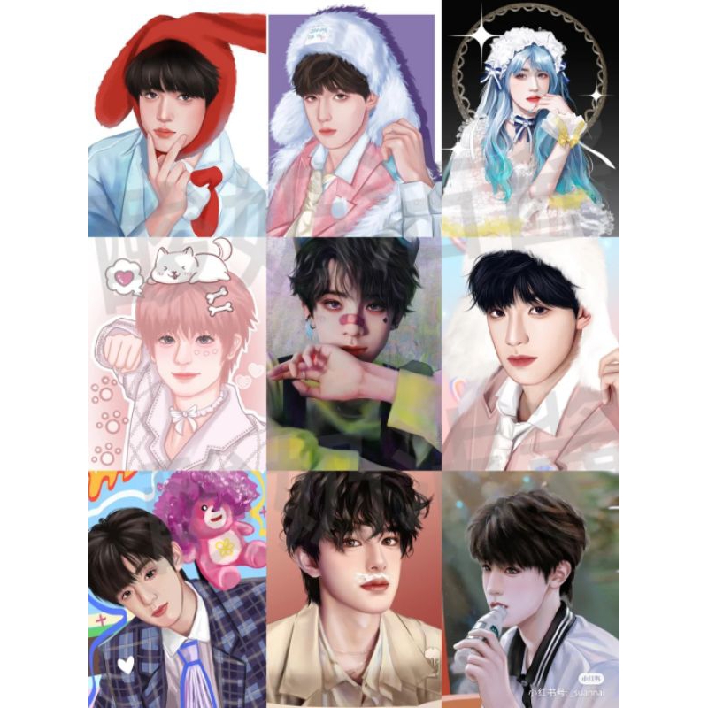 Lucky poscard TF Gia Tộc Tam Đại F3