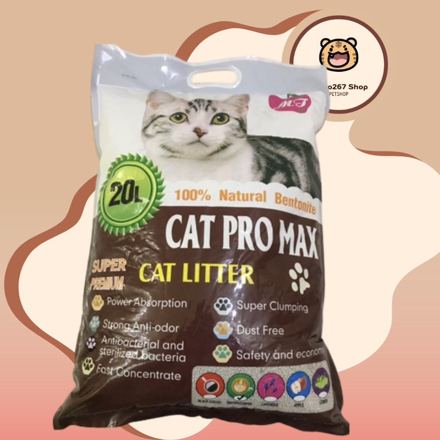 20L Cát vệ sinh mèo CAT PRO MAX vị COFFEE