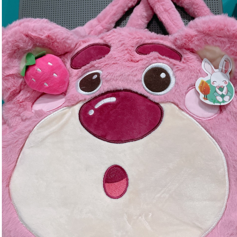 Túi xách Gấu dâu Lotso mẫu mới size lớn 38cm cute đáng yêu _ Ting Ting