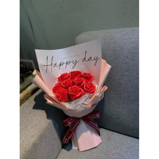 Hoa sáp bó 9 bông siu dễ thương😍