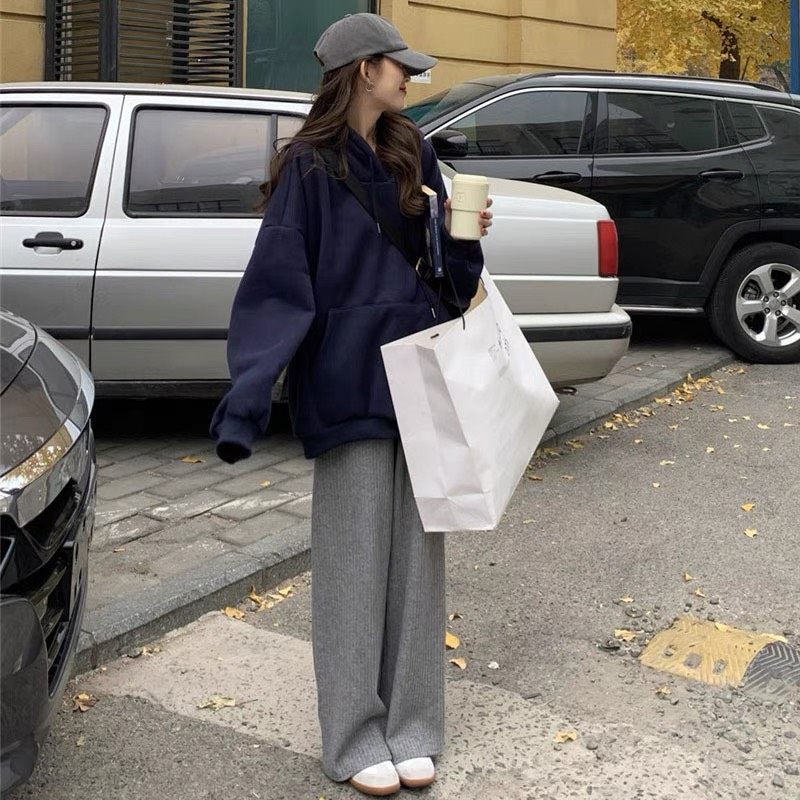 Áo khoác nỉ hoodie zip có mũ unisex form rộng deliz mặc cho cặp đôi nam nữ kiểu dáng