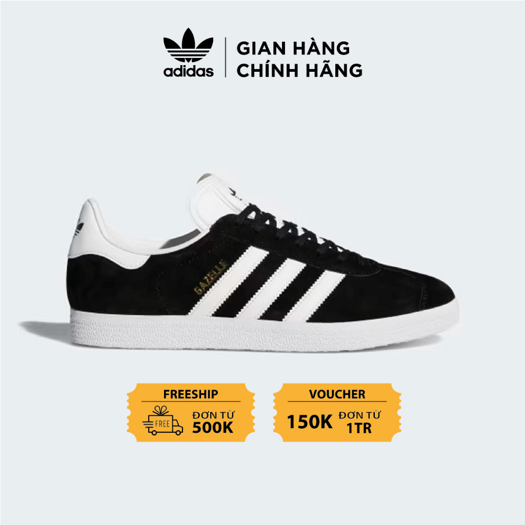 Giày Adidas Gazelle Black BB5476 đen gót trắng